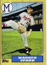 2012 Topps 1987 Topps Minis #TM93 Warren Spahn