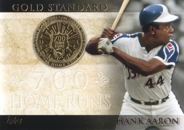 2012 Topps Gold Standard #GS31 Hank Aaron