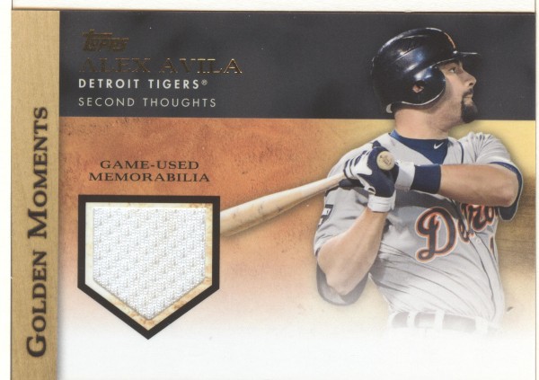 2012 Topps Golden Moments Relics #AA Alex Avila S2