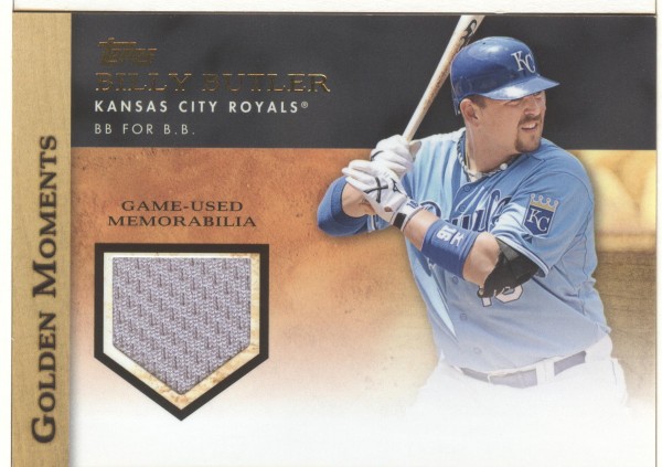 2012 Topps Golden Moments Relics #BB Billy Butler S2