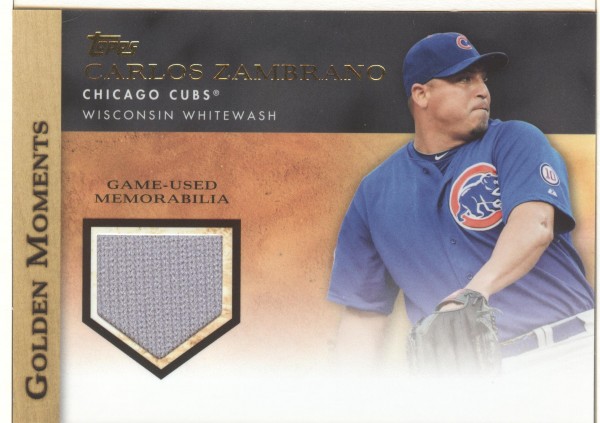 2012 Topps Golden Moments Relics #CZA Carlos Zambrano S2