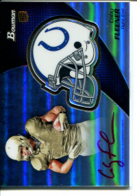 2012 Bowman Rookie Team Helmet Autographs Red Ink #BCRACF Coby Fleener front image