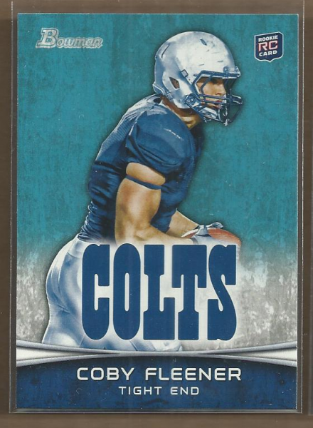 2012 Bowman #113B Coby Fleener SP/football at waist