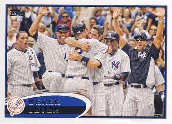 2012 Topps #30B Derek Jeter VAR SP/Celebrating