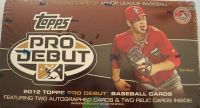 2012 Topps Pro Debut Baseball Hobby Box front image