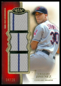 2012 Topps Tier One Triple Relics #UJ Ubaldo Jimenez
