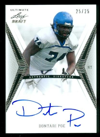 2012 Leaf Ultimate Draft Silver #DP3 Dontari Poe