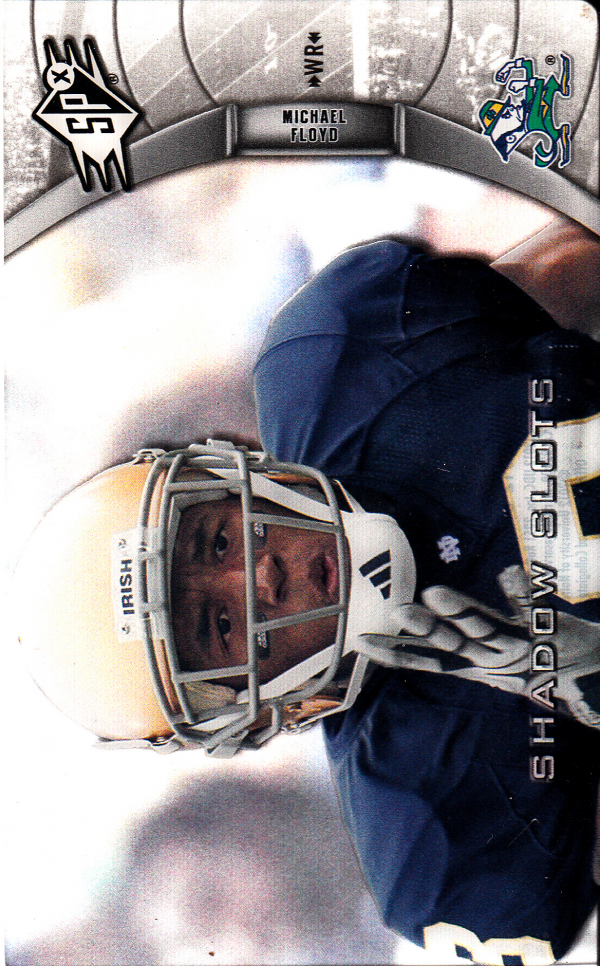 2012 SPx Shadow Slots Pose 3 #MF3 Michael Floyd