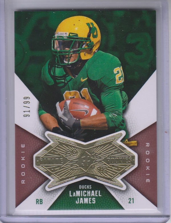 2012 SPx Finite Rookies #FLJ LaMichael James/99