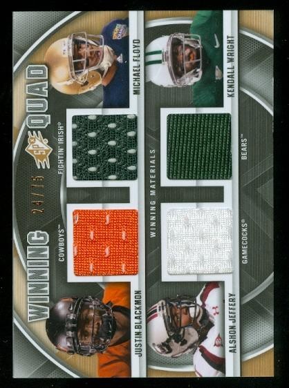 2012 SPx Winning Quad Jerseys #WM43 Justin Blackmon/Michael Floyd/Kendall Wright/Alshon Jeffery