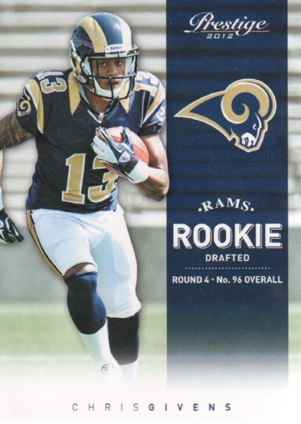 2012 Prestige #283 Chris Givens RC