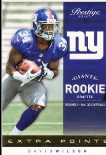 2012 Prestige Extra Points Gold #244 David Wilson
