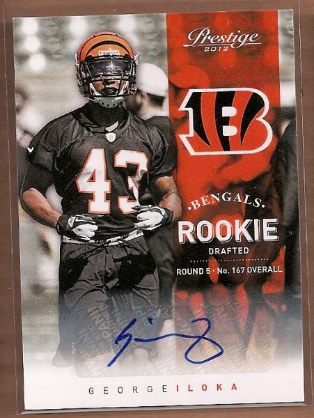 2012 Prestige Rookie Autographs #225 George Iloka/899