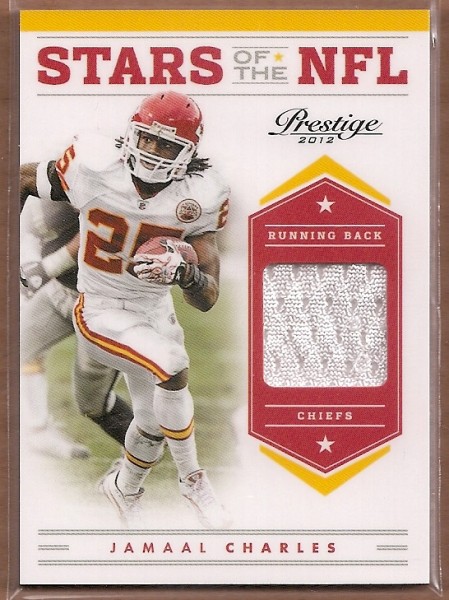 2012 Prestige Stars of the NFL Materials #18 Jamaal Charles/249