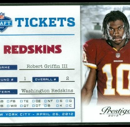 2012 Prestige NFL Draft Tickets #2 Robert Griffin III
