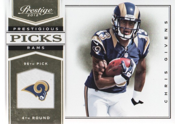 2012 Prestige Prestigious Picks #20 Chris Givens