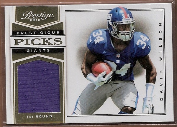 2012 Prestige Prestigious Picks Materials #11 David Wilson