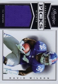 2012 Prestige Prestigious Picks Materials Black #11 David Wilson