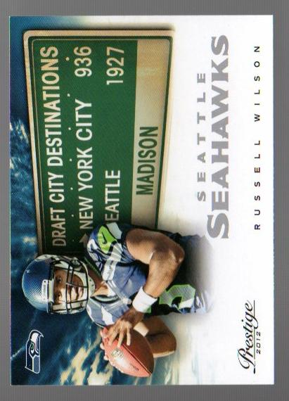 2012 Prestige Draft City Destination #27 Russell Wilson