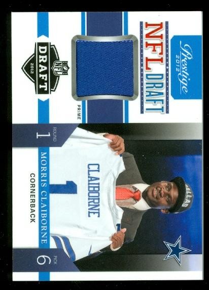 2012 Prestige NFL Draft Materials Prime #6 Morris Claiborne/25