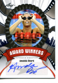 2012 Pop Century Award Winners Autographs #AWAB2 Amanda Beard front image