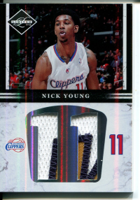 2011-12 Limited Jumbo Jersey Numbers Prime #14 Nick Young/25 front image
