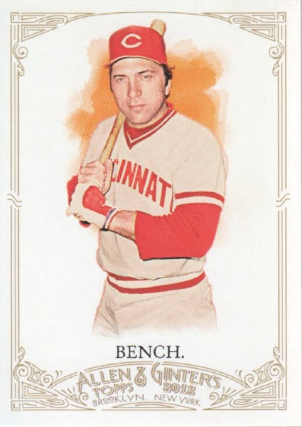 2012 Topps Allen and Ginter #6 Johnny Bench