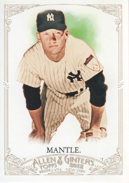 2012 Topps Allen and Ginter #7 Mickey Mantle