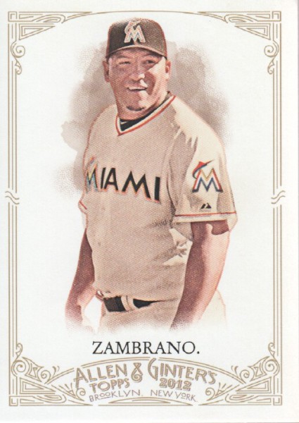 2012 Topps Allen and Ginter #30 Carlos Zambrano