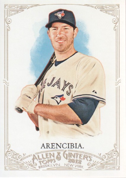 2012 Topps Allen and Ginter #108 J.P. Arencibia