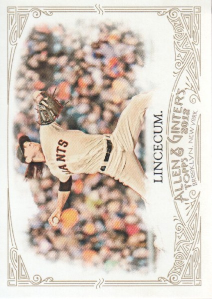 2012 Topps Allen and Ginter #109 Tim Lincecum