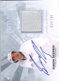 2011-12 SP Authentic Limited Patches #274 Simon Despres AU/100
