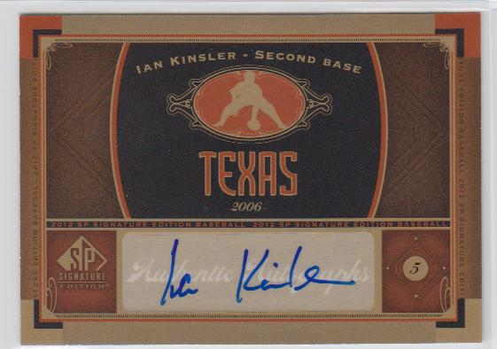 2012 SP Signature Signatures #TEX2 Ian Kinsler C