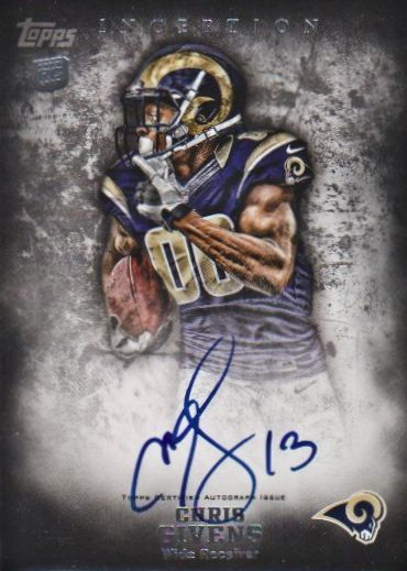 2012 Topps Inception #141 Chris Givens AU RC EXCH