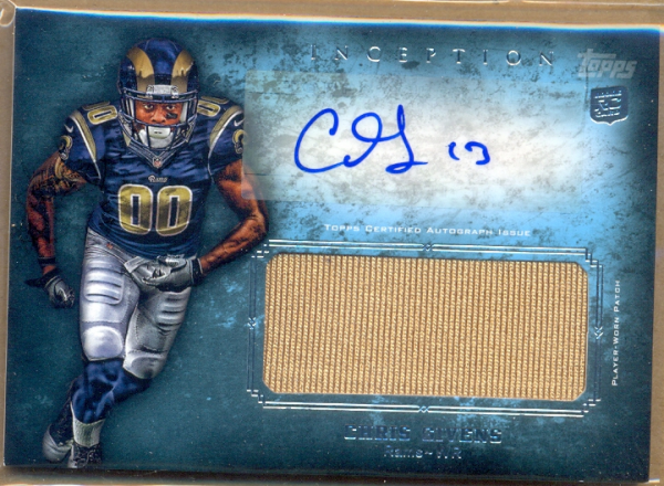 2012 Topps Inception Rookie Jumbo Patch Autographs #AJPCGI Chris Givens