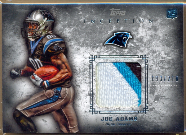 2012 Topps Inception Rookie Relics Patch #RPJA Joe Adams
