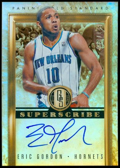 2011-12 Panini Gold Standard Superscribe Autographs #45 Eric Gordon/149