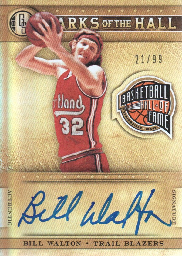 2011-12 Panini Gold Standard Marks of the Hall Autographs #29 Bill Walton/99