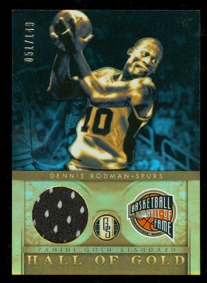 2011-12 Panini Gold Standard Hall of Gold Materials #2 Dennis Rodman/149