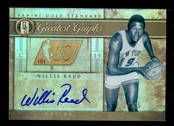 2011-12 Panini Gold Standard Greatest Graphs #23 Willis Reed/25