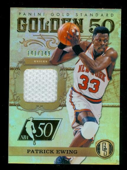 2011-12 Panini Gold Standard Golden 50 Materials #8 Patrick Ewing/149