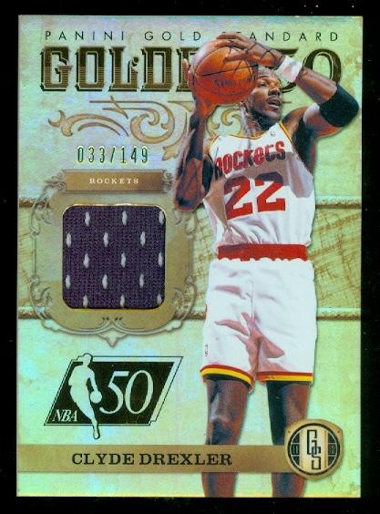 2011-12 Panini Gold Standard Golden 50 Materials #12 Clyde Drexler/149