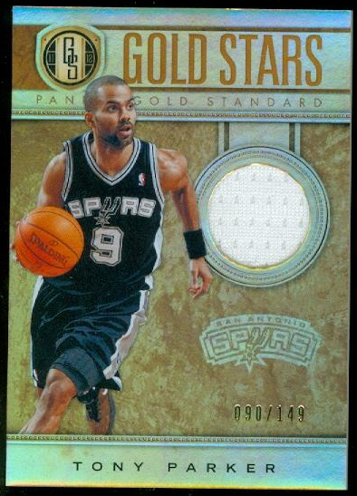 2011-12 Panini Gold Standard Gold Stars Materials #6 Tony Parker/149