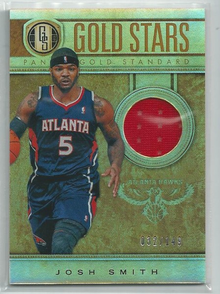 2011-12 Panini Gold Standard Gold Stars Materials #25 Josh Smith/149