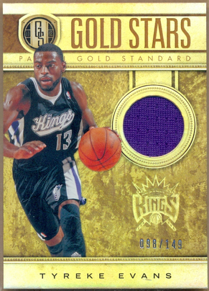 2011-12 Panini Gold Standard Gold Stars Materials #35 Tyreke Evans/149