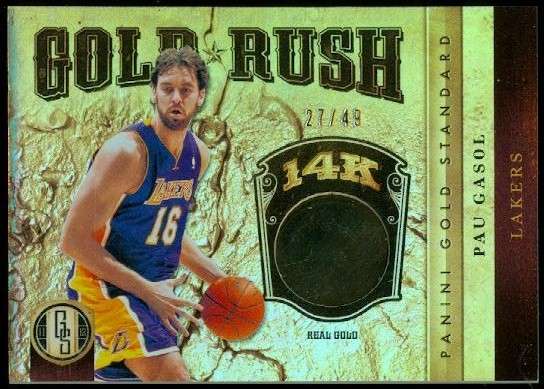 2011-12 Panini Gold Standard Gold Rush #30 Pau Gasol
