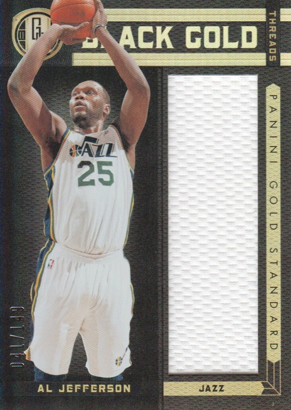 2011-12 Panini Gold Standard Black Gold Threads #19 Al Jefferson/149