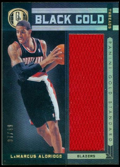 2011-12 Panini Gold Standard Black Gold Threads #28 LaMarcus Aldridge/49