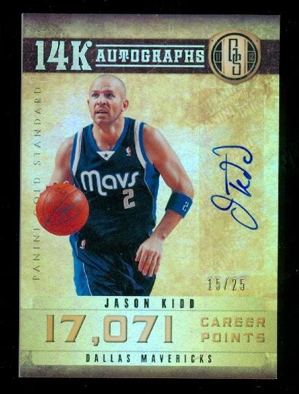 2011-12 Panini Gold Standard 14K Autographs #45 Jason Kidd/25