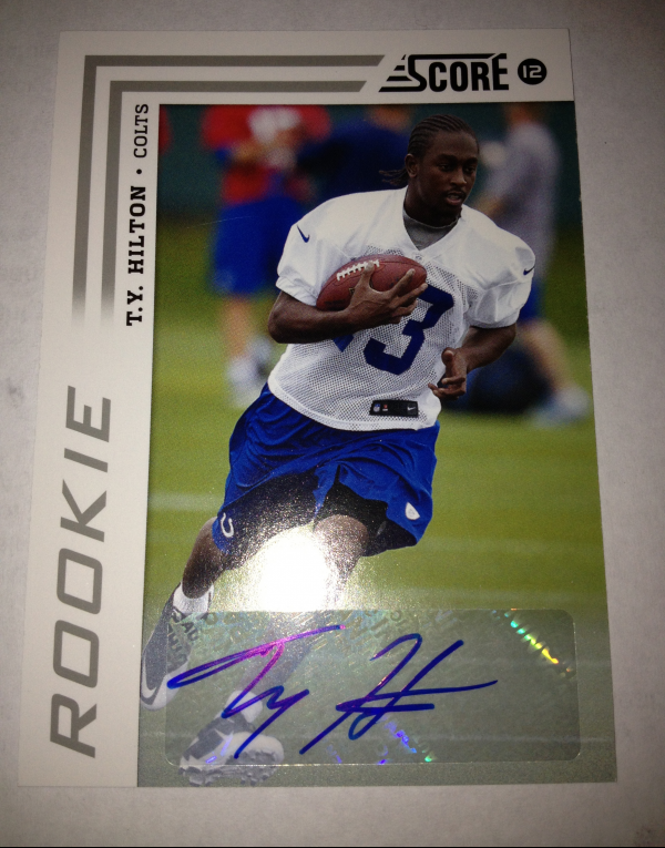 2012 Score Signatures #378 T.Y. Hilton
